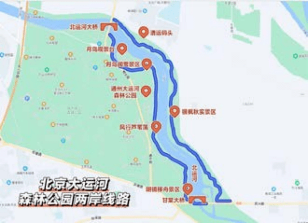 通州大运河游船线路图片