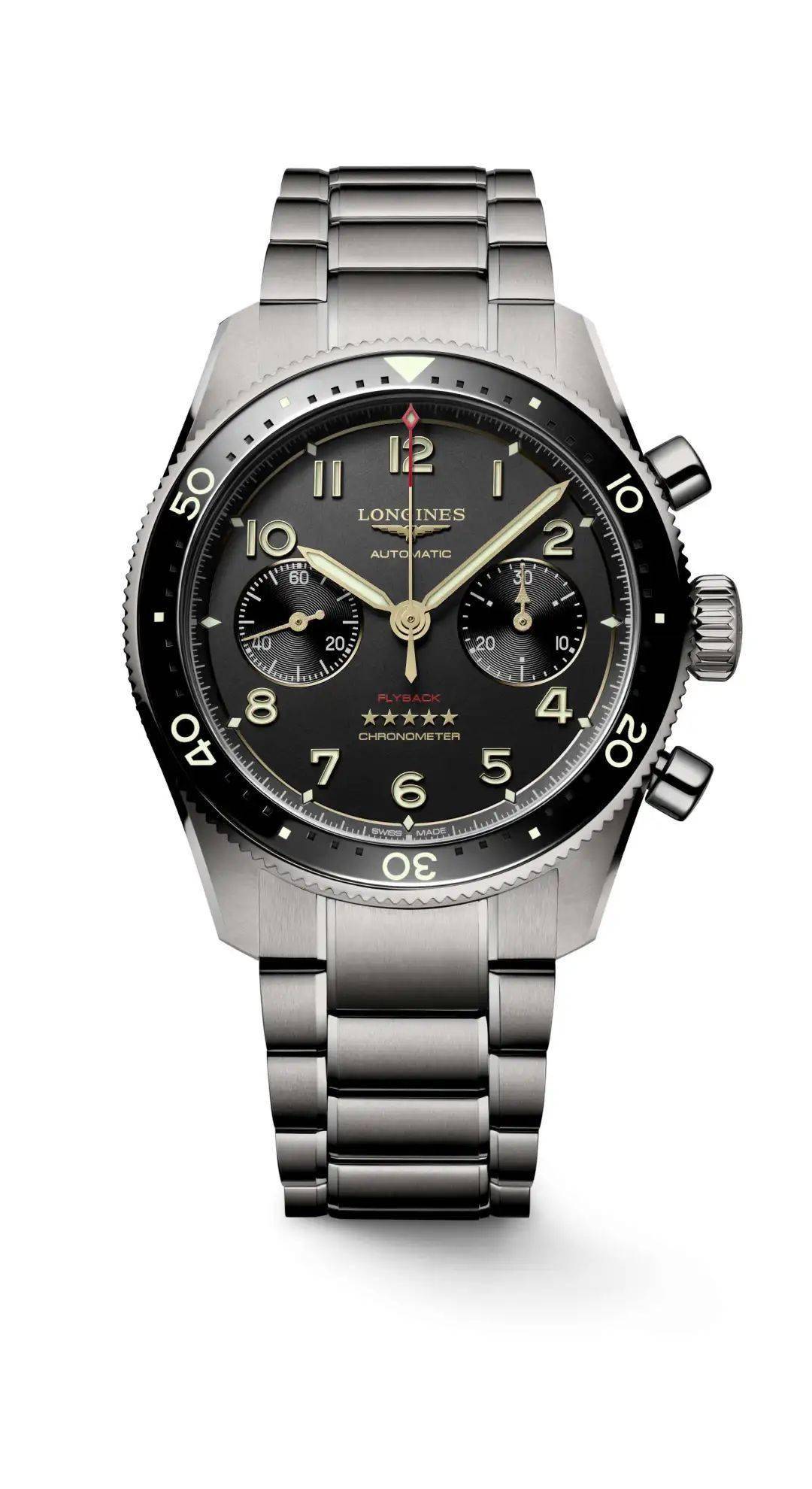 longines丨浪琴表先行者系列飞返计时腕表推出全新钛合金款式_机芯
