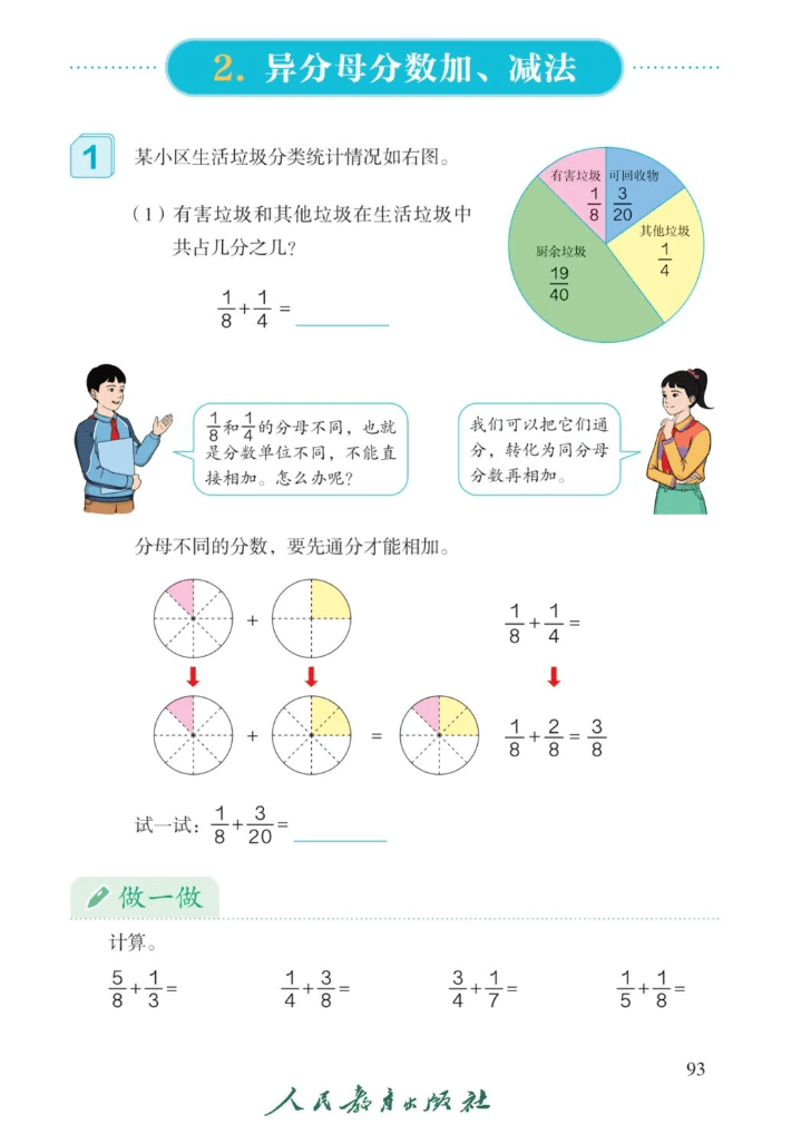 面试试讲 | 数学《异分母分数加减法》