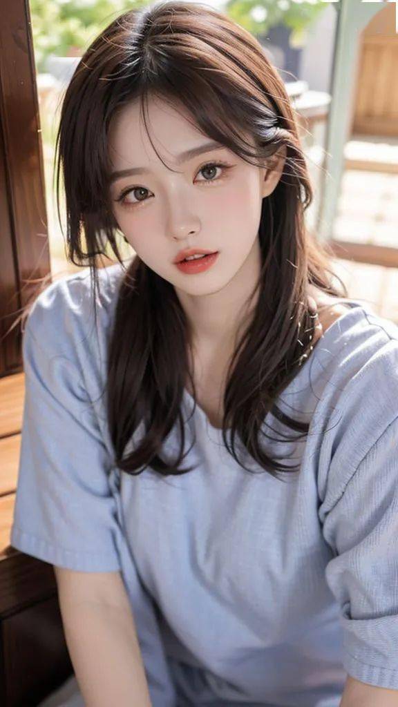 纯欲美女居家风格_艺术_照片_家居服