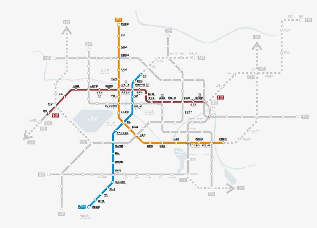 徐州地铁线规划图片
