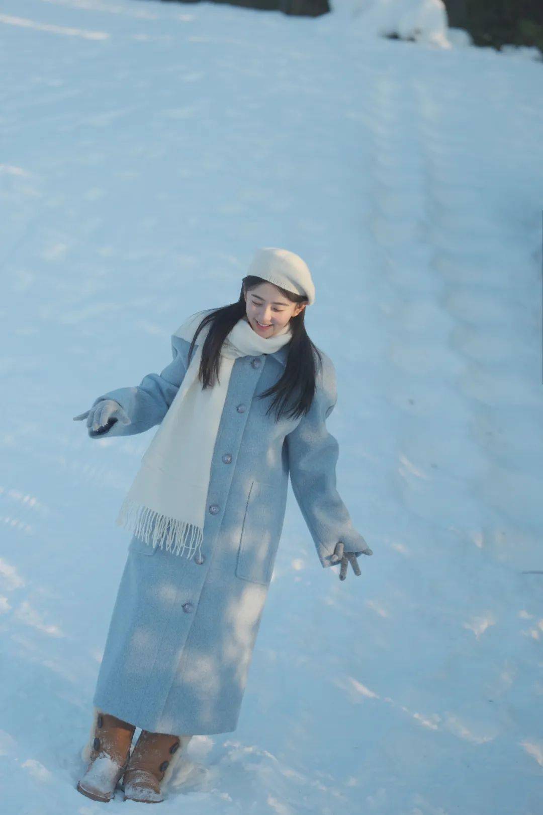 明星们的冬日雪景照,好好看呀!