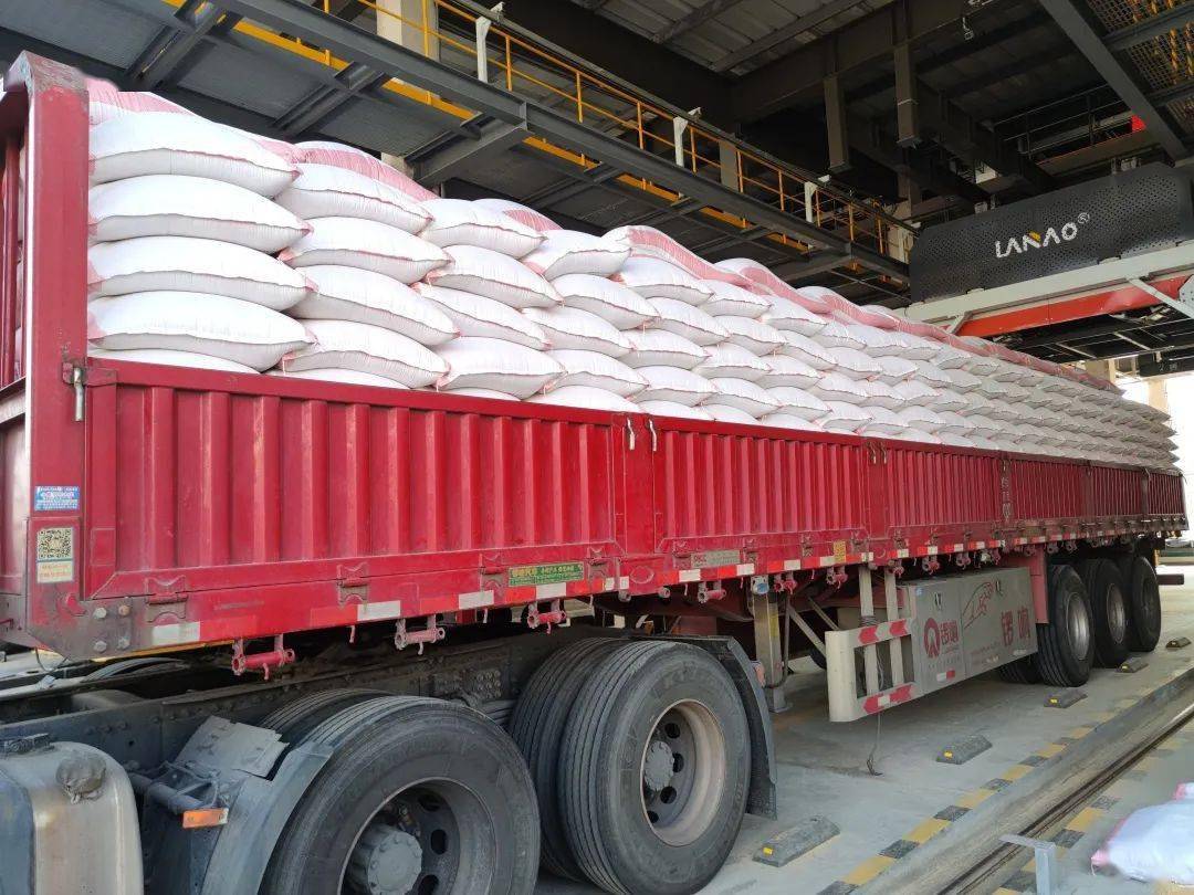 中粮东海豆粕全自动装车机试运行成功!