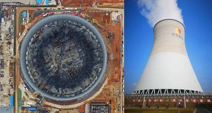 左图:丰城发电厂施工平台倒塌事故现场(2016年11月24日摄).