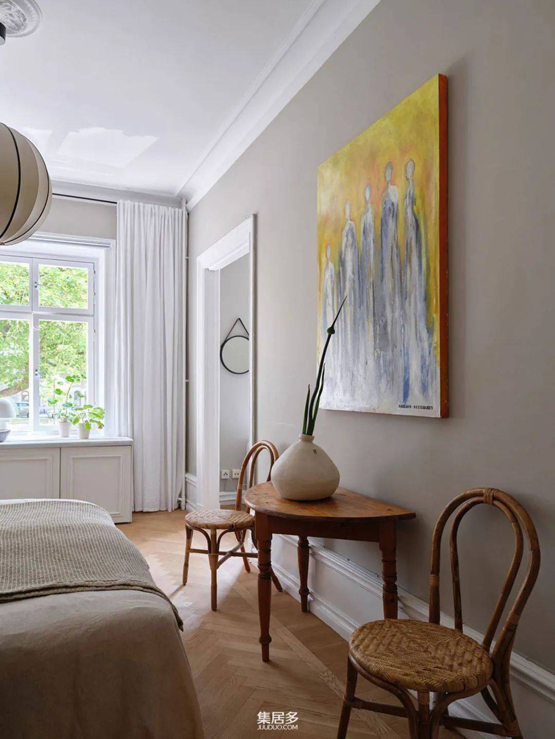 哥德堡公寓:窗外公园美景,室内舒适温馨_的设计_装饰_空间