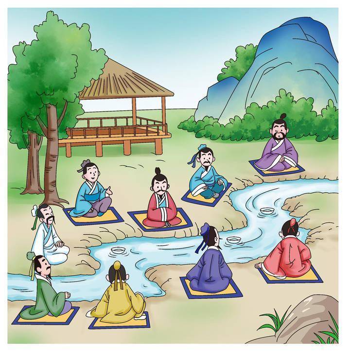 曲水流觞.资料图.据cfp.