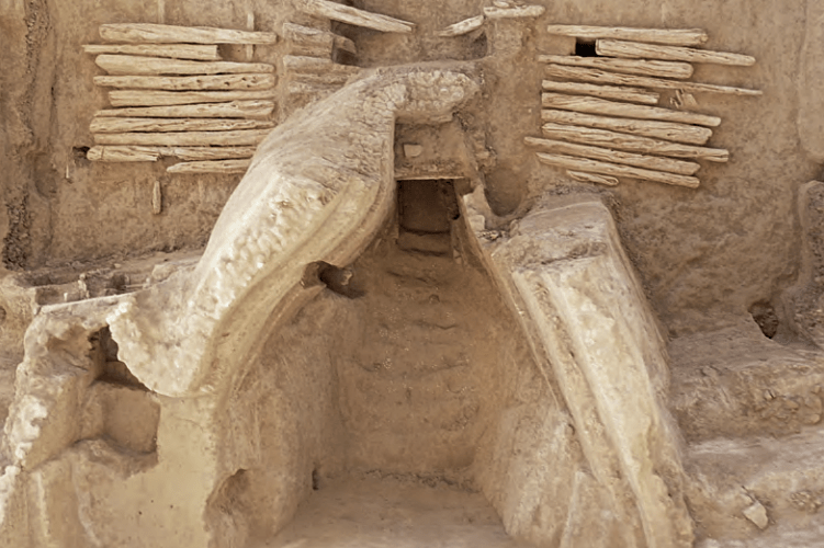 游青海探古墓丨都兰热水墓群(六):2018血渭一号墓(上)(二十一)_墓园