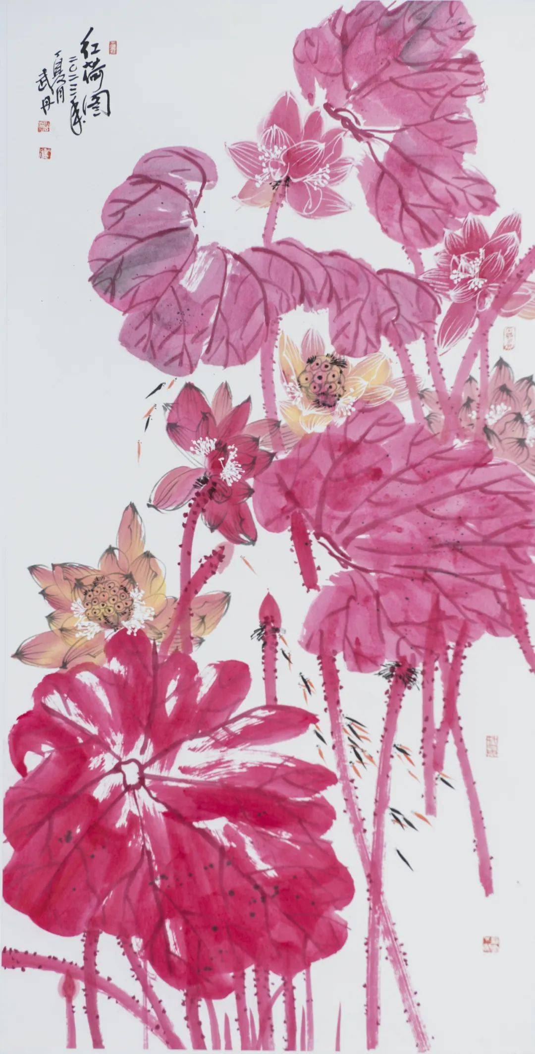 展讯| 彩墨心莲——武丹中国画作品展_荷花_中国人_艺术