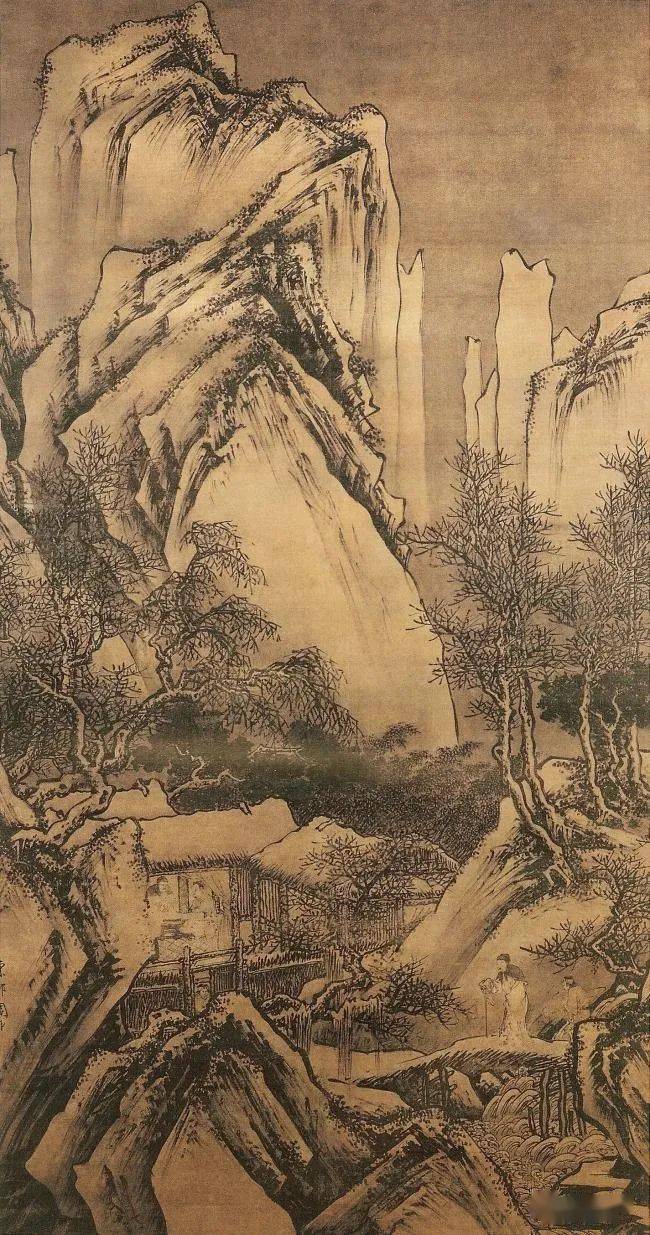 一幅明代雪景山水画