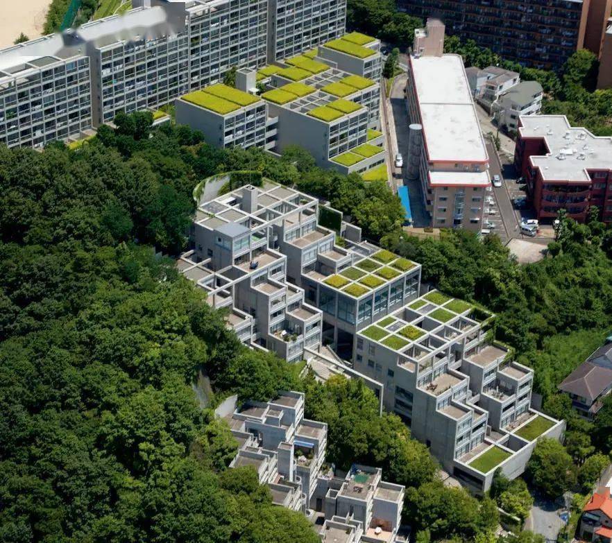 六甲的集合住宅Ⅲ期(图源:《安藤忠雄:与光影同在》)03用清水混凝土
