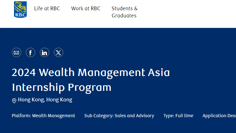 加拿大银行RBC(HK)开启2024暑期实习招聘,尽快投递!_and_求职_strong