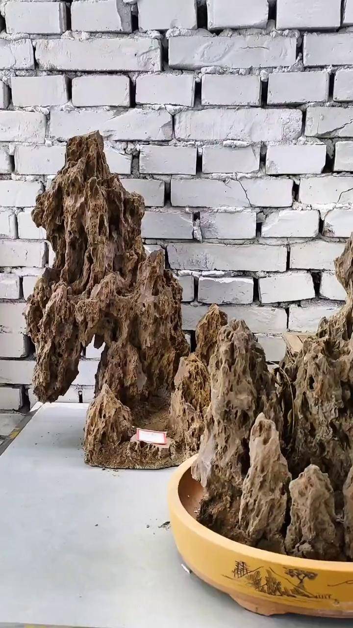 人静的时候可以来直播间挑选了,晚上直播间展示松皮石假山 松皮石造景