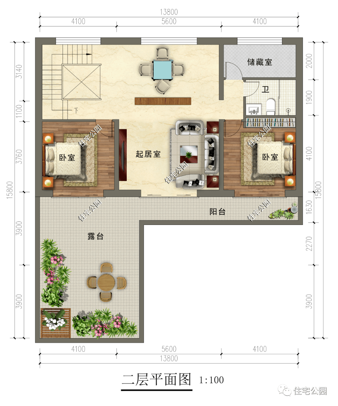 10套精选农村二层自建房图纸，颜值高布局好，农村别墅就该这么建（1732~1763+）