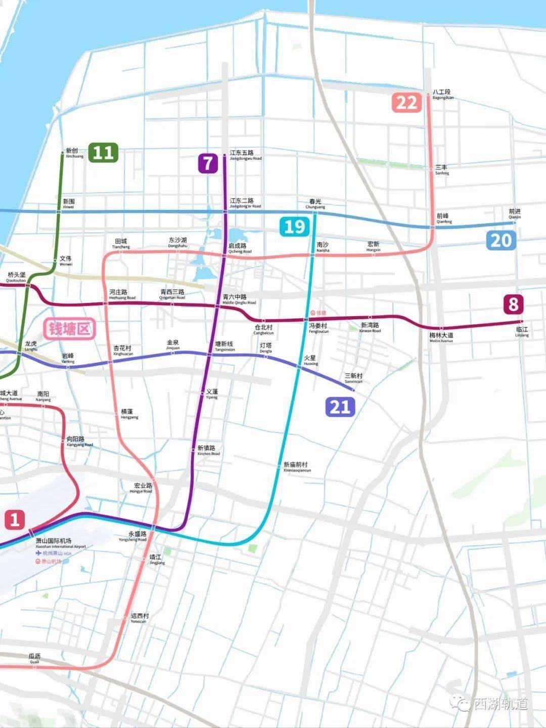 杭州地铁2035年规划线路图