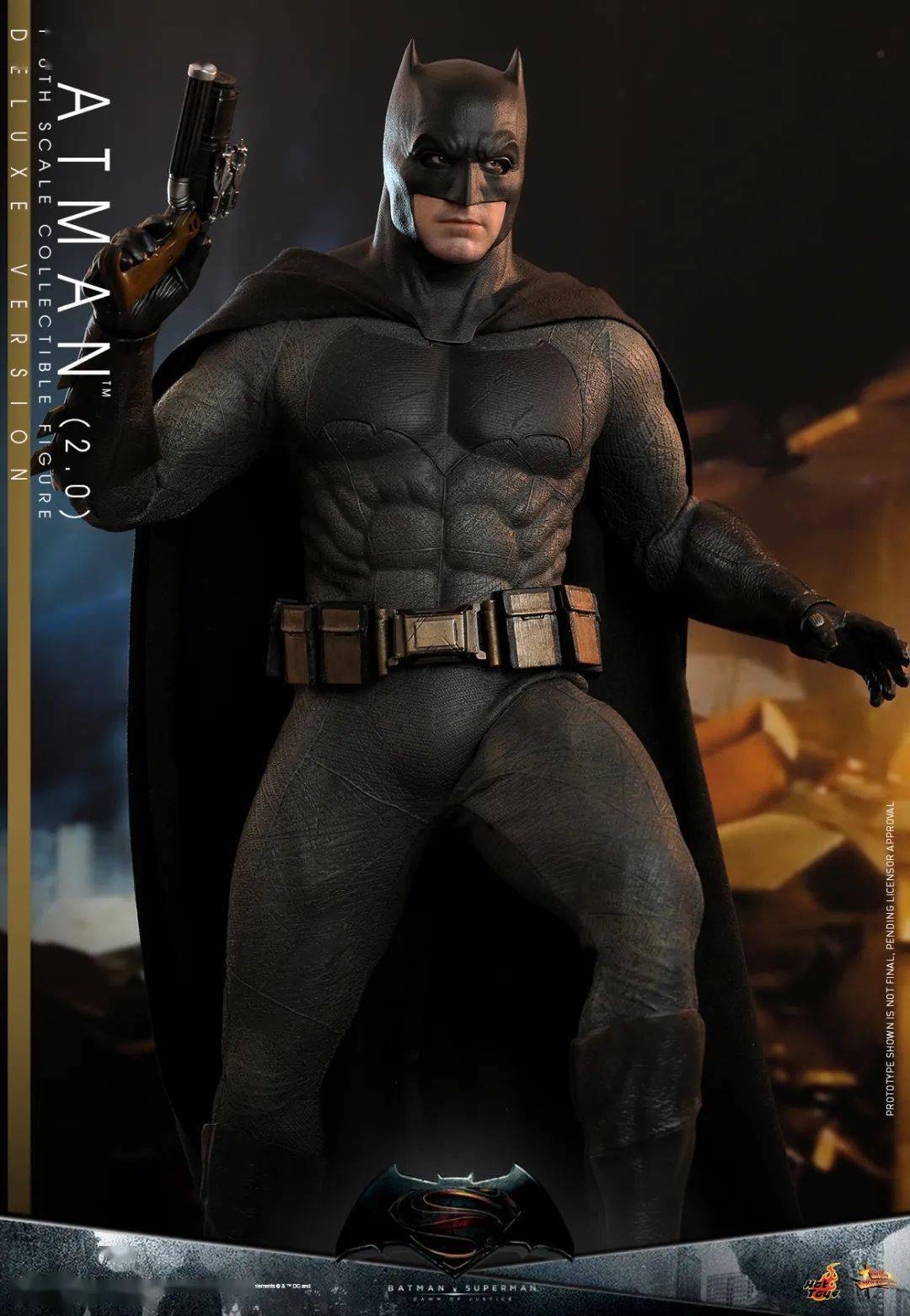 hot toys bvs版蝙蝠侠2.0,这个大本真人头雕过得去吧?