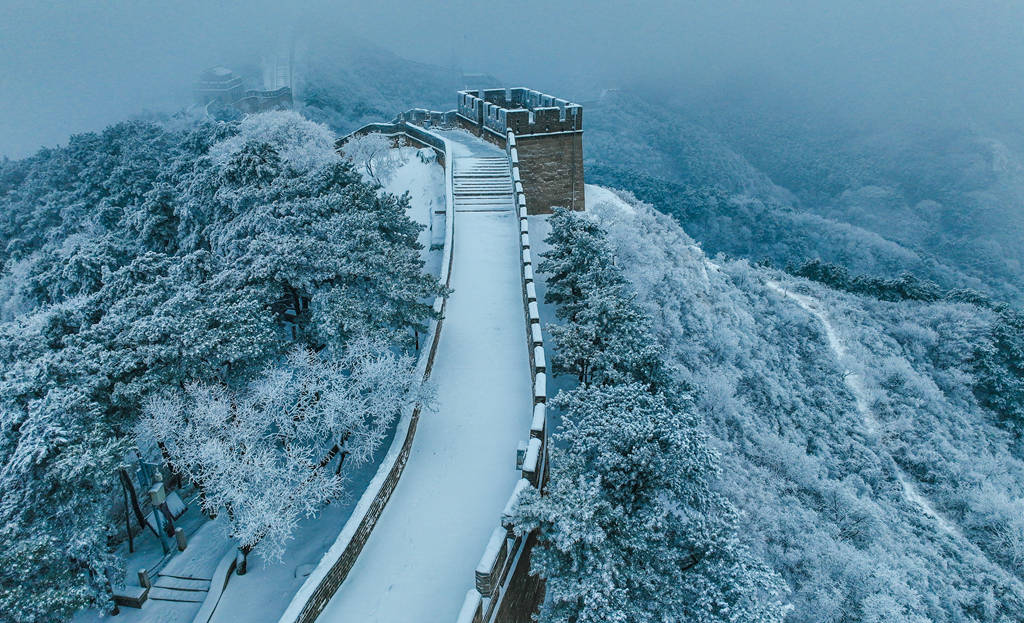 八达岭全景图图片