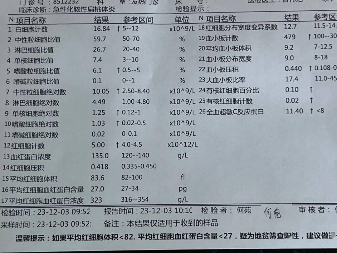 超实用 教你看懂血常规检验报告单