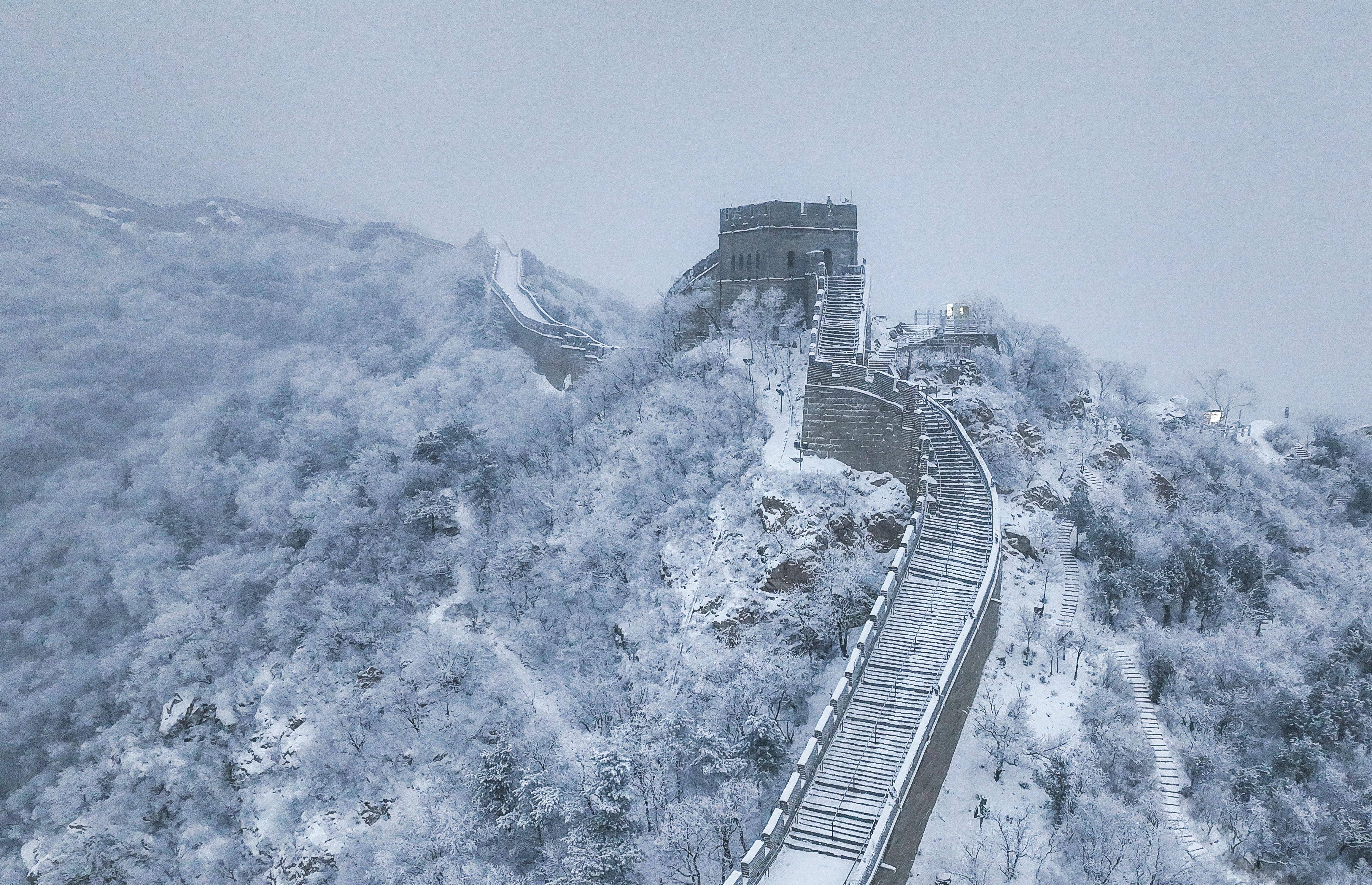 北京郊区雪景图片