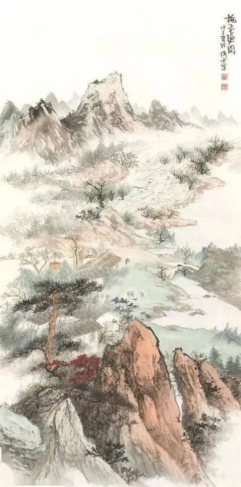 傅狷夫山水畫,仙氣飄飄_作品_臺灣_當代