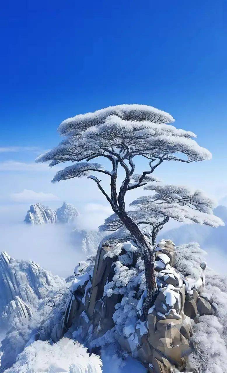 游黄山雪景美篇图片