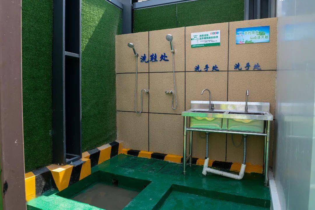 洗手台,洗鞋处#办公区#外架整体形象#外架上人斜道#承插型盘扣支架