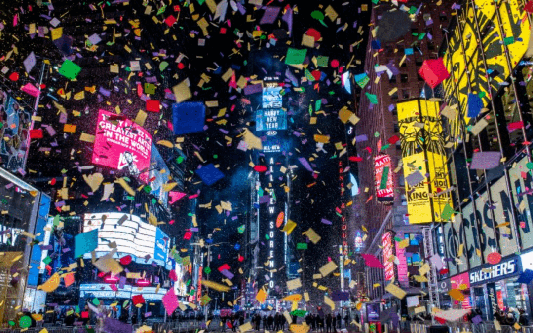纽约时代广场新年倒计时+英文的简单介绍