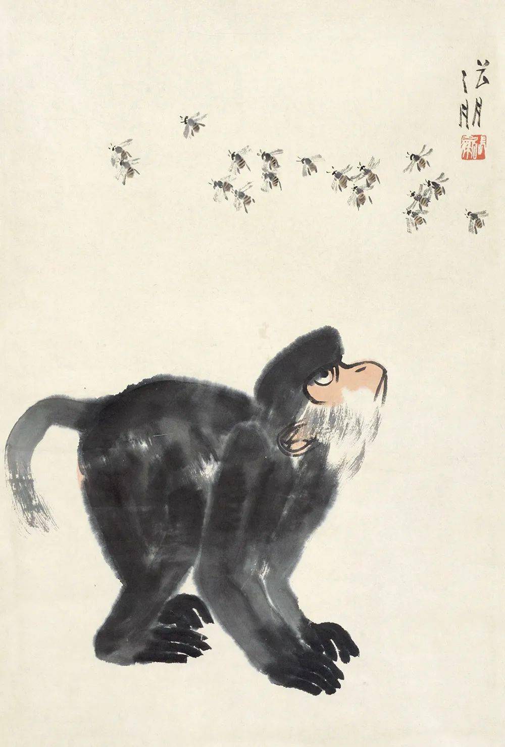 【国画天地】这位画家笔下的猴子,画的真好!_先生_张朋_画作