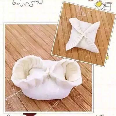 三角形饺子皮的包法图图片