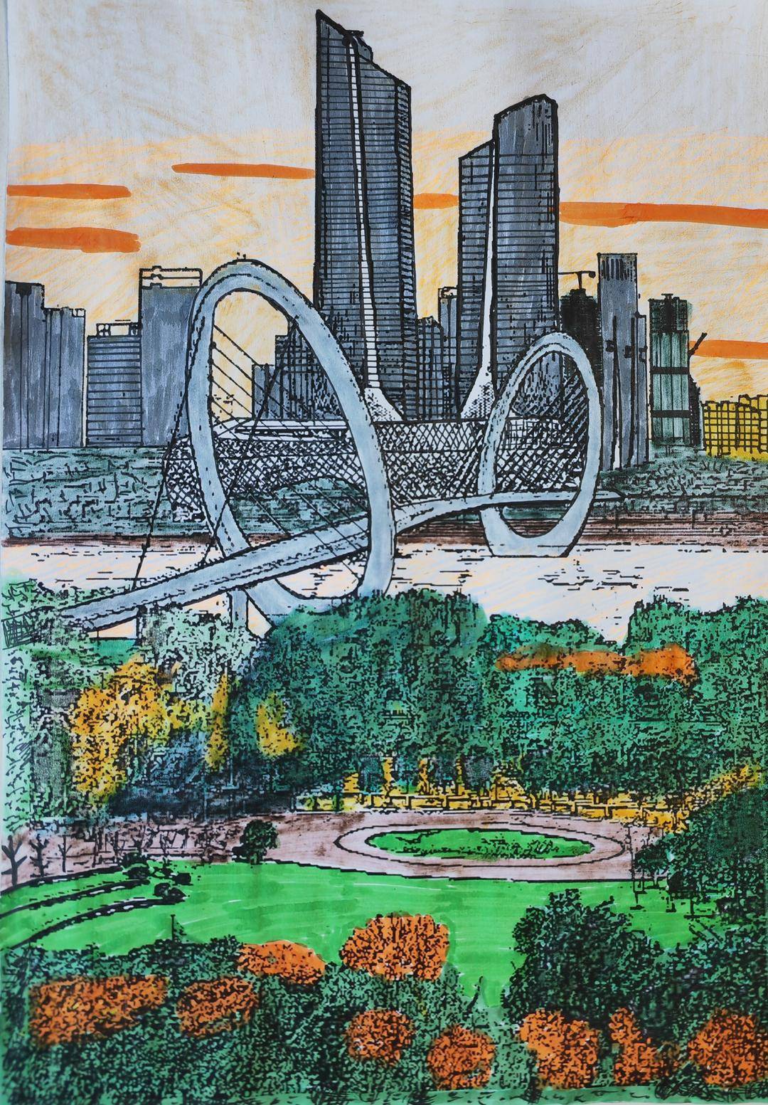 "寻访城市地标 手绘大美江苏"青少年绘画征集活动获奖名单揭晓