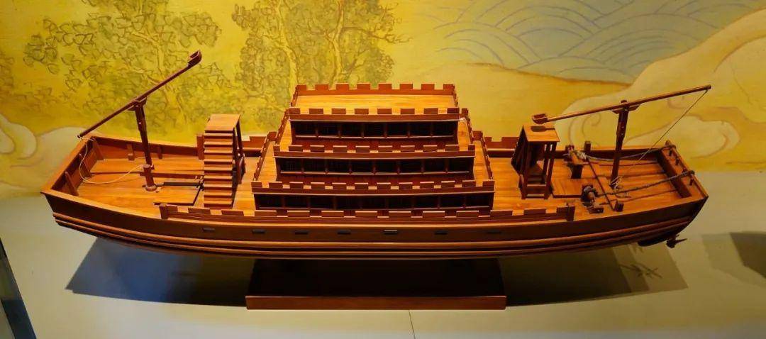 南北朝时期的普通拍杆楼船值得一提的是,拍杆在晋升